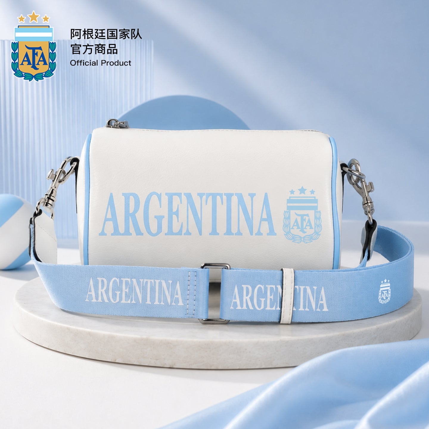 Argentina AFA Messi 10 Mini Barrel Bag